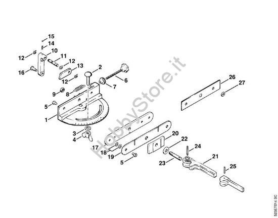 Supporto orientabile, catena Oilomatic USG USG brand Stihl